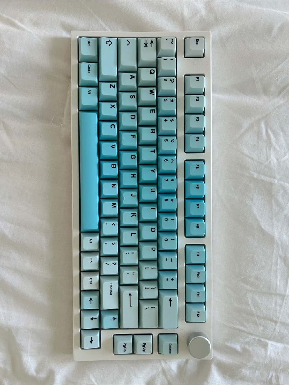 Keydous nj80 keyboard with drop holy panda switches